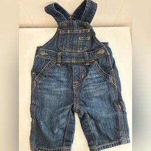 GAP Baby Dark Blue Denim Overalls 0-3mos